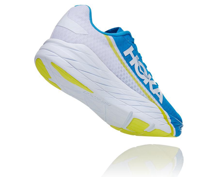 Hoka One One Hardloopschoenen Dames - Rocket X - Wit/Blauw - XJ7406315